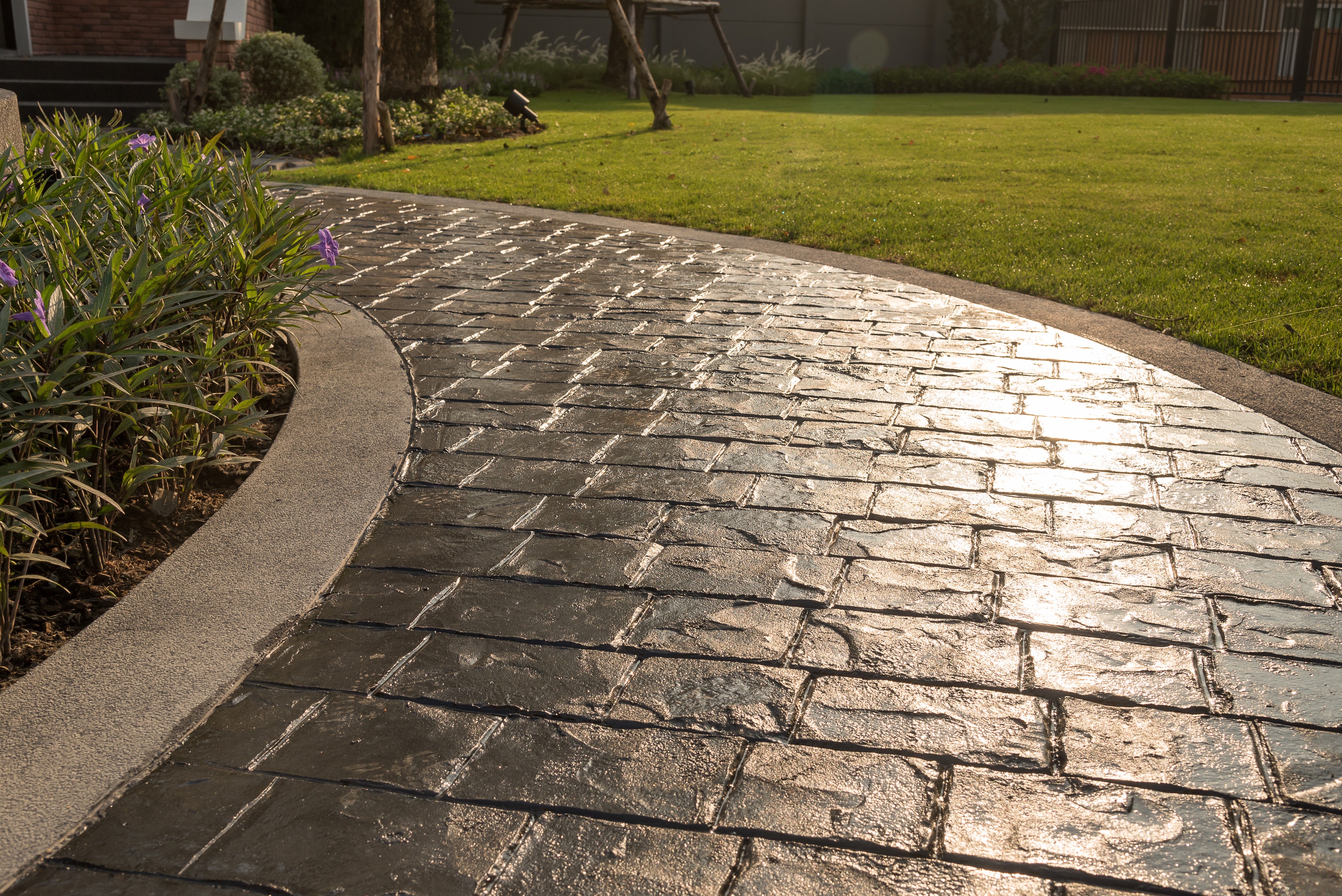 Stamped Concrete concrete installation in Fort Myers